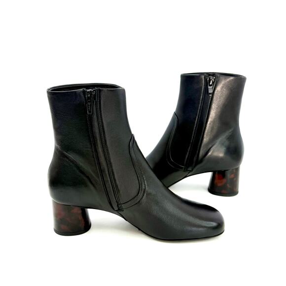 SANDRO Leather ankle boots Black Size US 6.5 EU 37 NEW WITHOUT TAGS - Picture 2 of 8